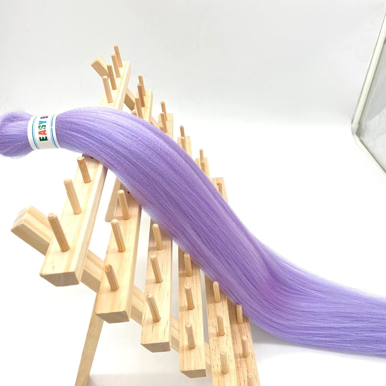 30 Inch Lavender Purple Braiding Hair Extensions for Kids, Flame Retardant Fiber