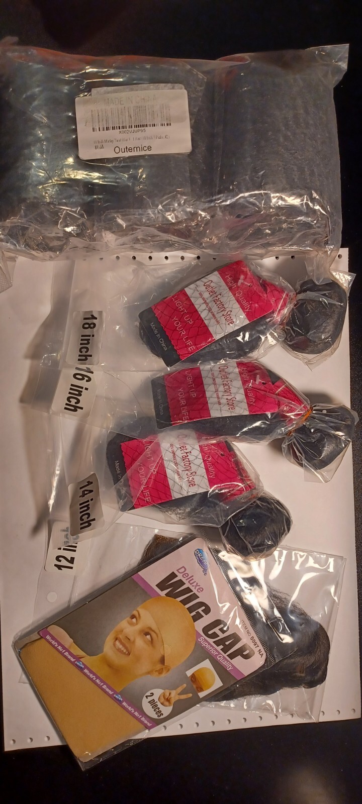 Wig Kit – 6 Pieces, New