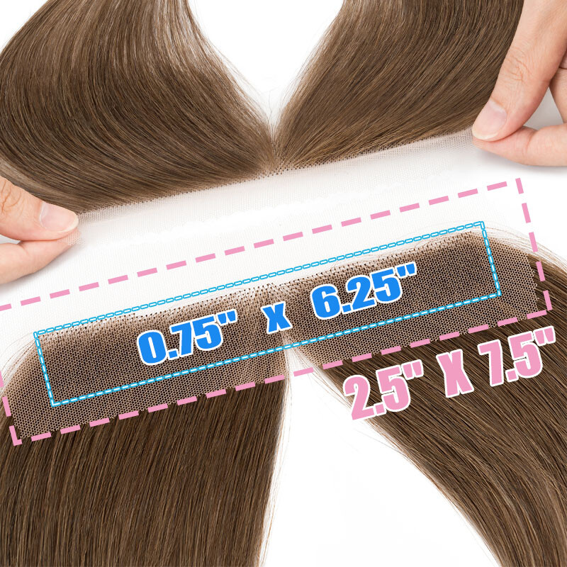 Front Hairline Full Lace Cover-up Hairpiece Remy Human Hair Patch Topper Toupee