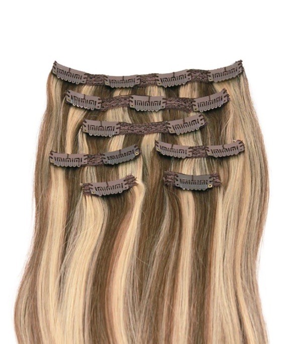 Celebrity Strands 100% Remy Human Hair Clip In PB/24 MSRP $338 BUY ONE 2nd 50%