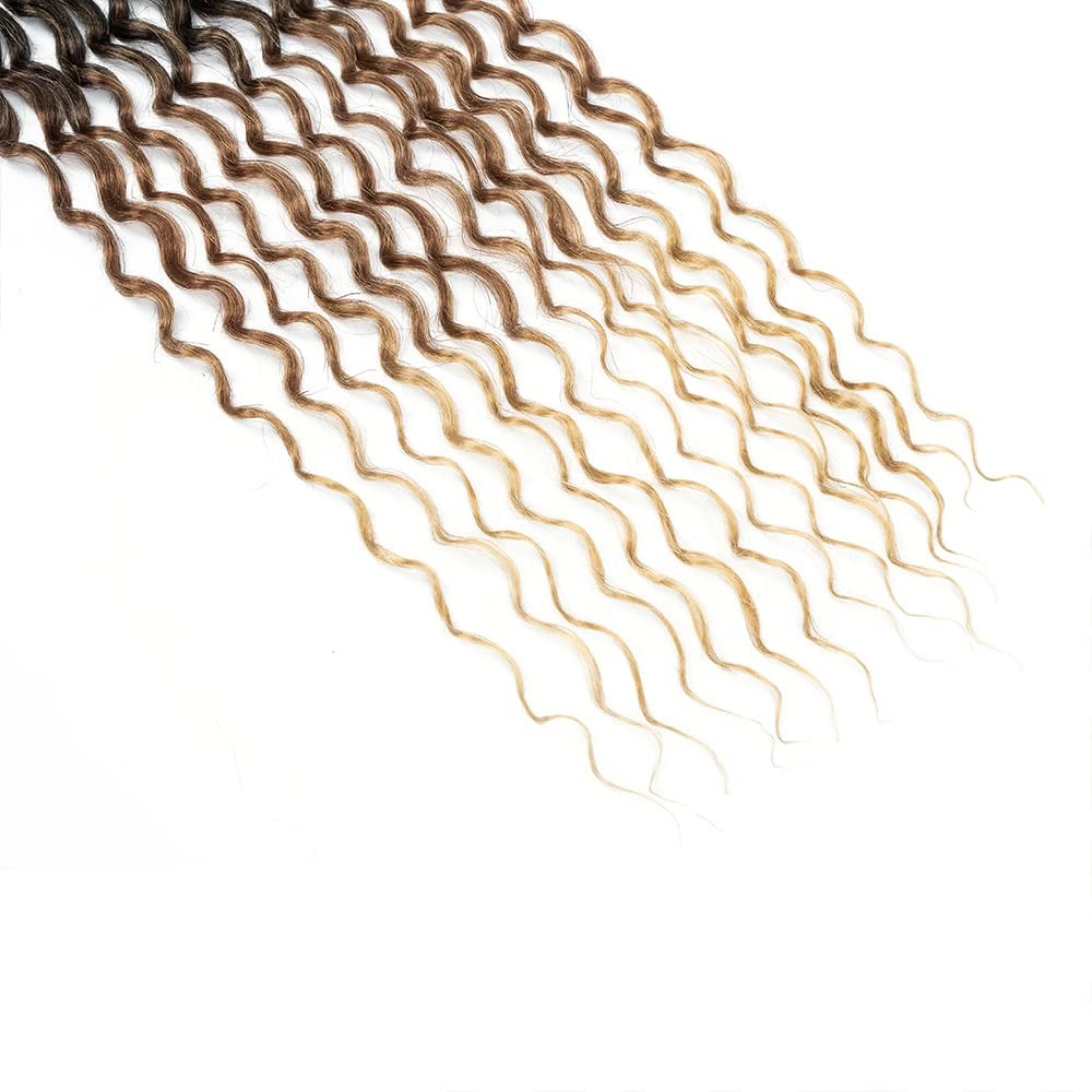 DoeSeor 30″ Goddess Locs Crochet Hair 8 Packs Soft Faux Locs Braid New