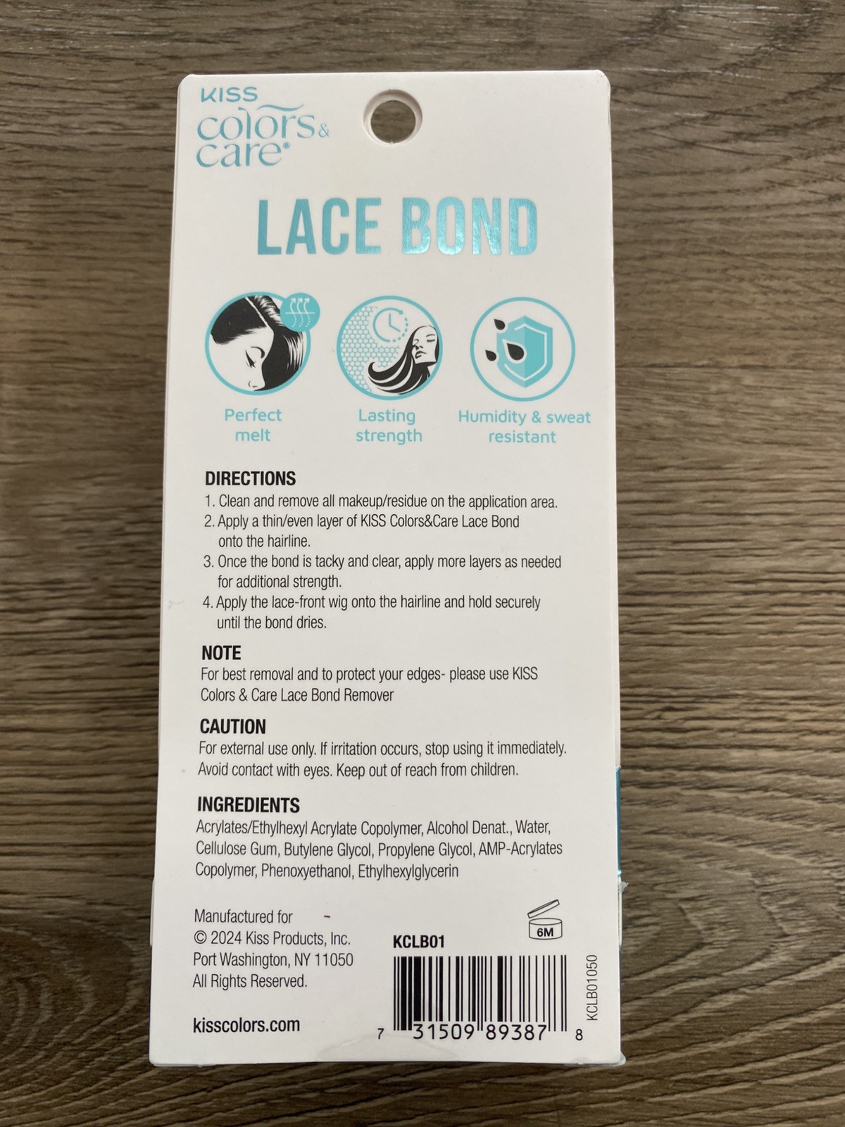 Lot of 3 KISS Colors & Care Wig Lace Bond Glue – Extreme Hold – 1.1oz each