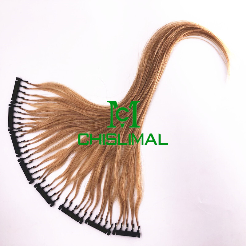 5Strands/row 20g Remy hair New 6D Human Hair Extensions Prebonded dark blonde