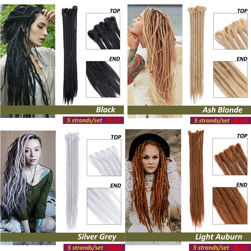 Full Head Crochet Dreads Locks 100% Handmade Dreadlocks Thick Hair Extensions US