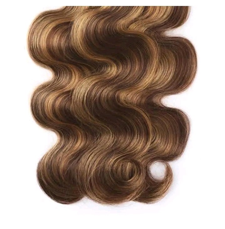 Body Wave Human Hair Bundles 22 24 26 Inch P4/27 Bundles Human Hair Chocolate…