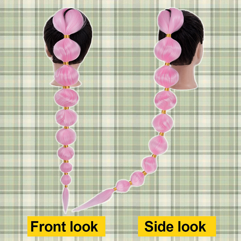 86cm Kinky Straight Puff Bubble Ponytail Afro Braid Pony Tail Hair Extension USA