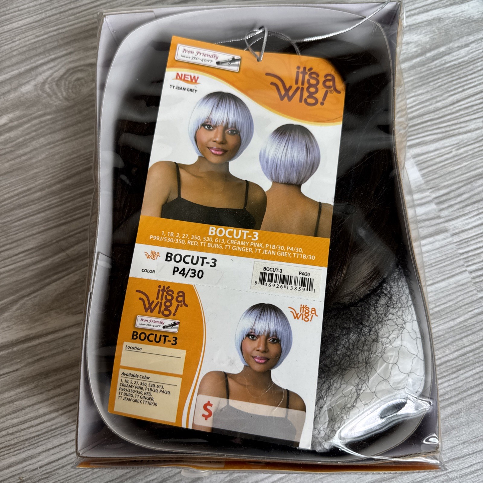 It’s a Wig! Synthetic Straight Hair Wig Bob Style : BOCUT-3 Color P4/30