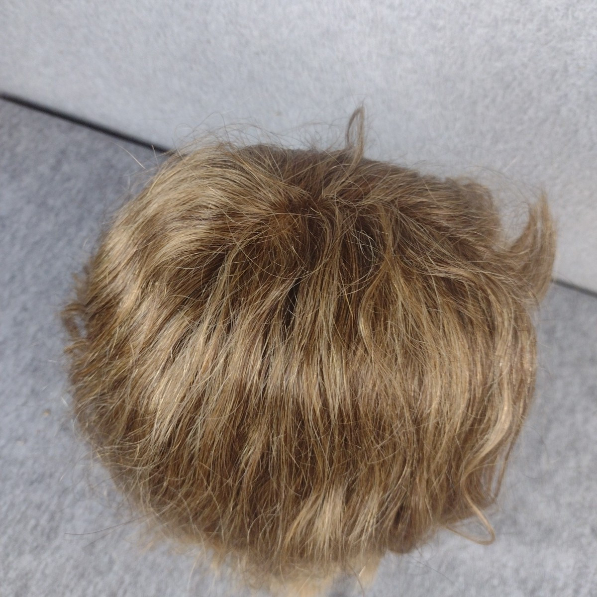 Woman’s Blonde Wig Georgie Human Hair Blend Wig Auburn Wavy GIA # 500