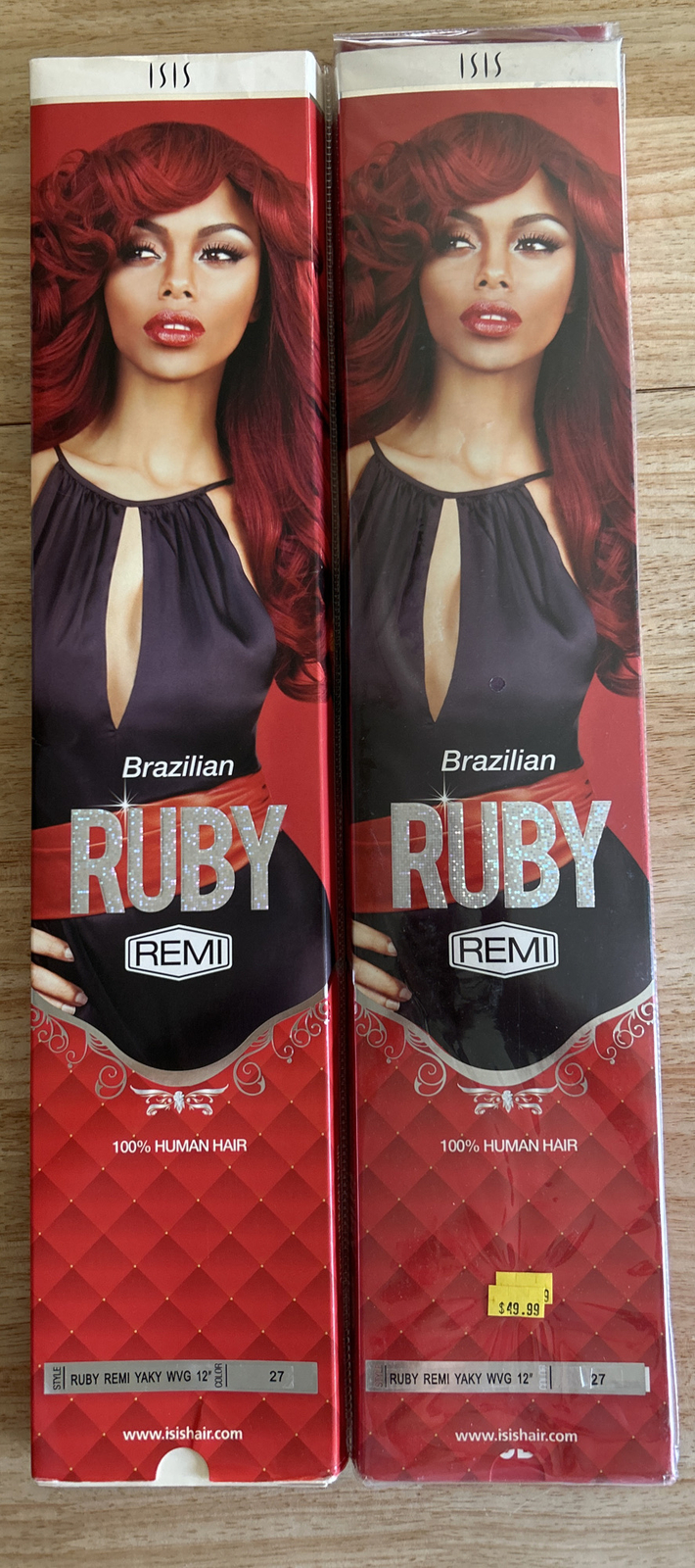 100%Human Hair Ext. Brazil Remi Straight. 12”in. Color #27. 2Packs For $65.