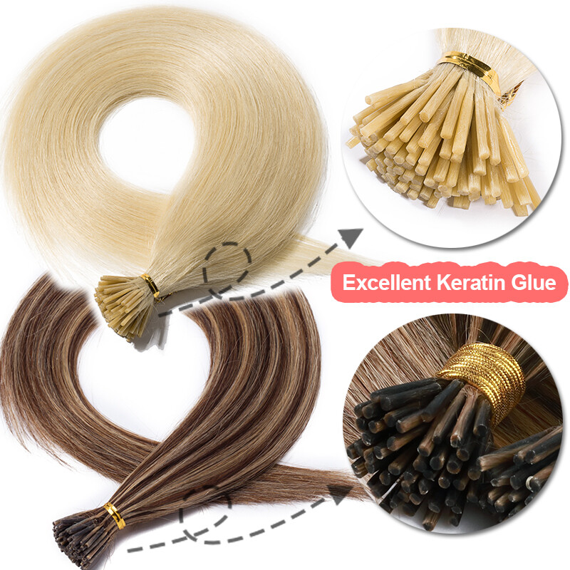 CLEARANCE I Tip Stick Extensions 100% Human Real Remy Hair Extensions 200Strands