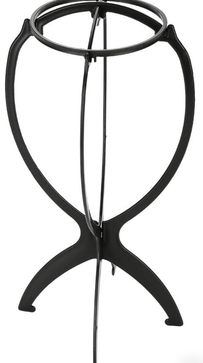 Portable Wig Stand Holder-Display Support Folding Air Dry Wig Bracket-Salon Use