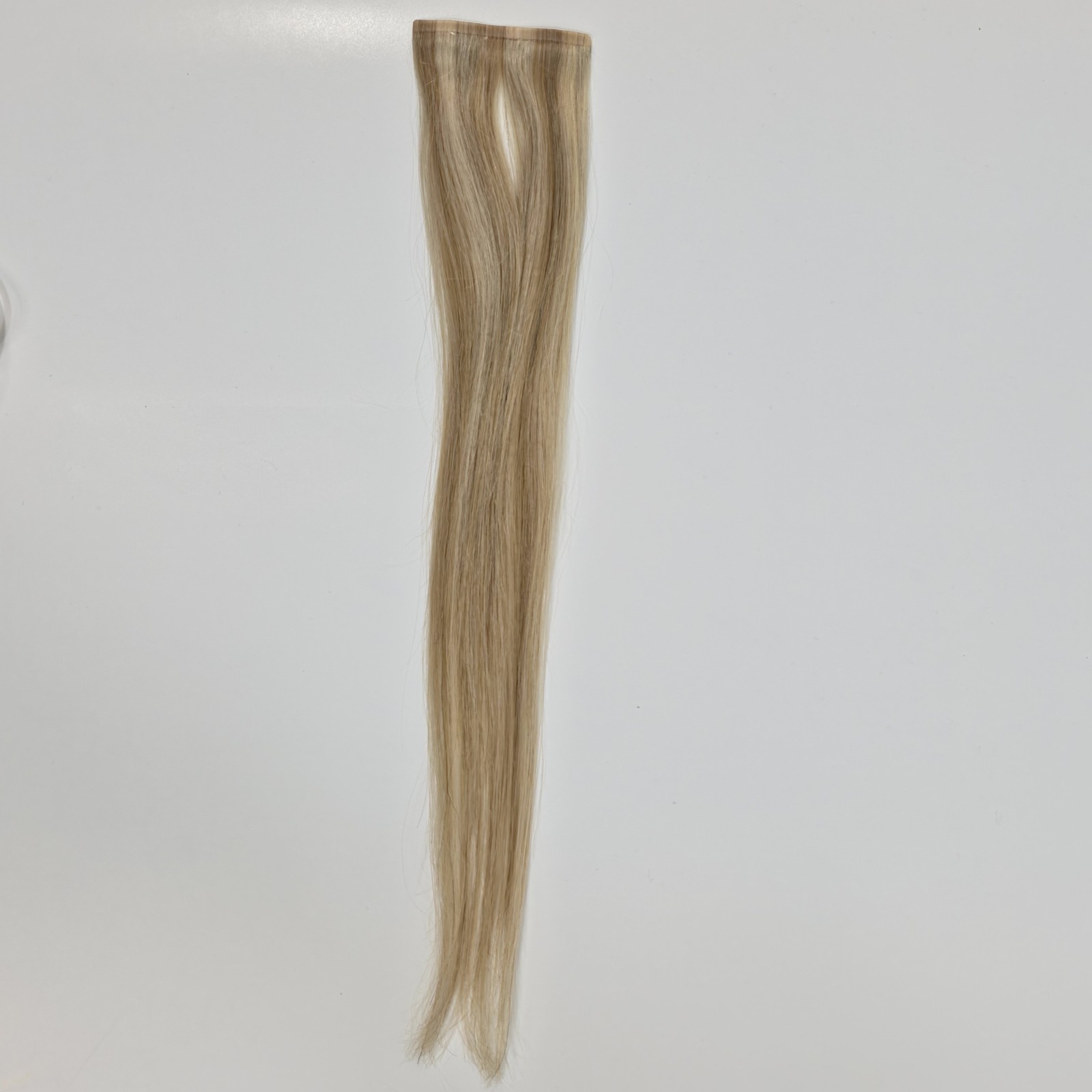 Glam Seamless 16″ Human Hair Clip-In Extension 3″ Wide Single Weft Blonde 23/60