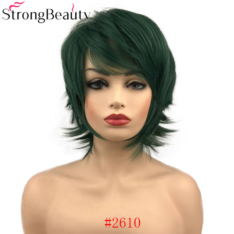 Cosplay Wigs Short Straight Hair For Women Synthetic Capless Daily Lady Wig