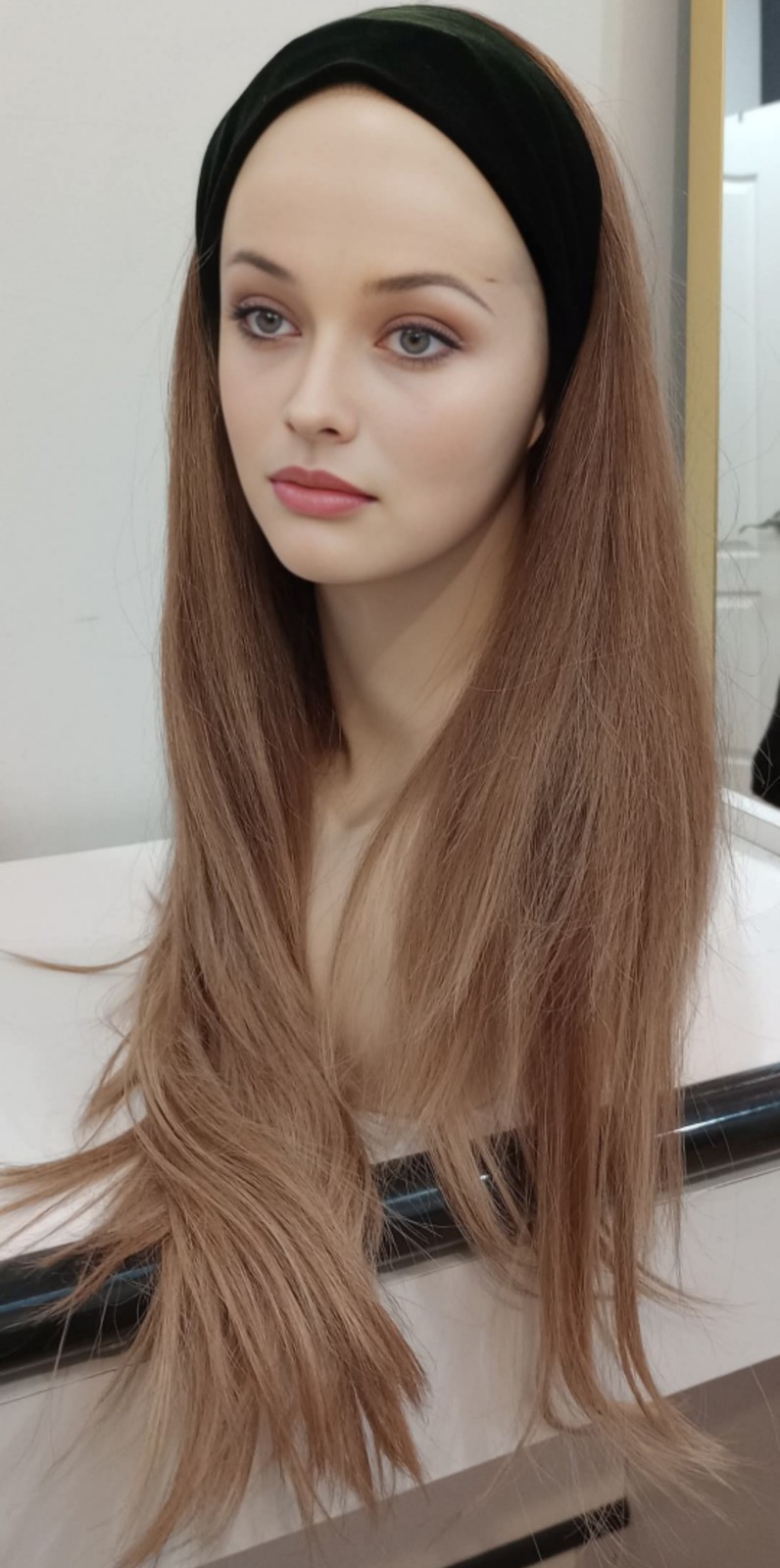 Human Hair Band Fall Bandfall Wig You Wear With A Front Band