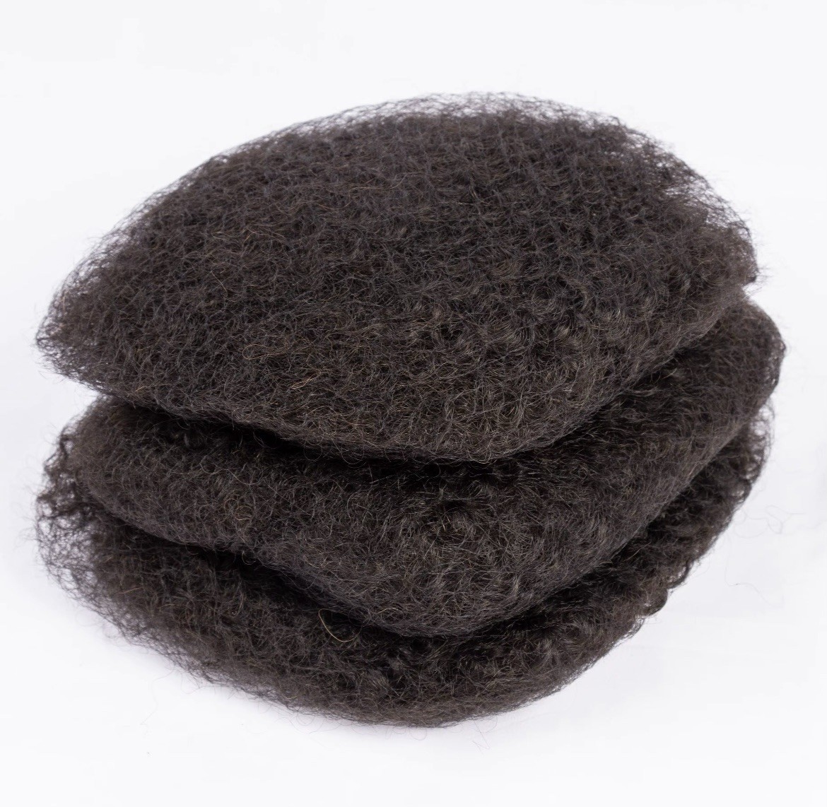 Pre-Stretched Afro Kinky Human Hair Bulk for Braiding, Twists, Locs (3 Packs)