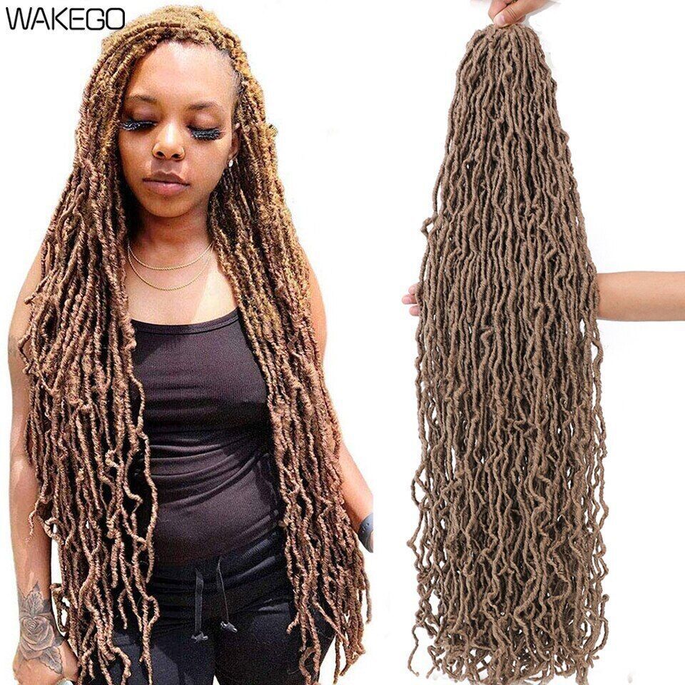 18 24 36Inch 6Packs Soft Locs Crochet Hair Faux Locs Crochet Hair 21Strands/Pack