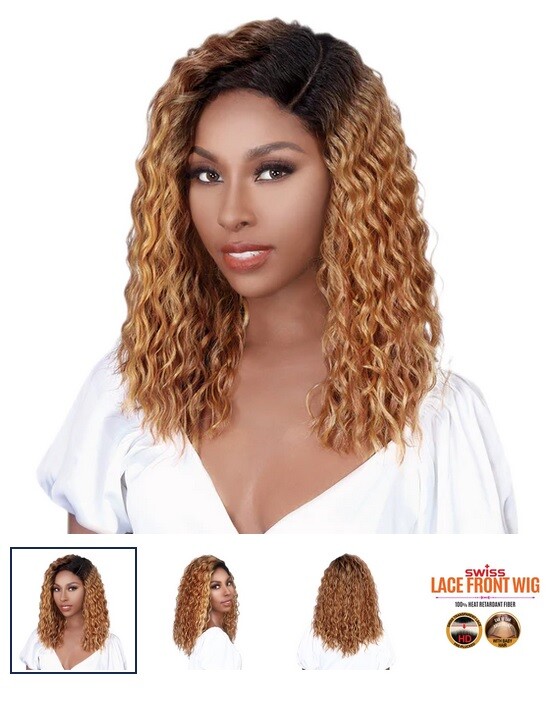 Hair Republic Synthetic Swiss Lace Front Wig NBS-i1982