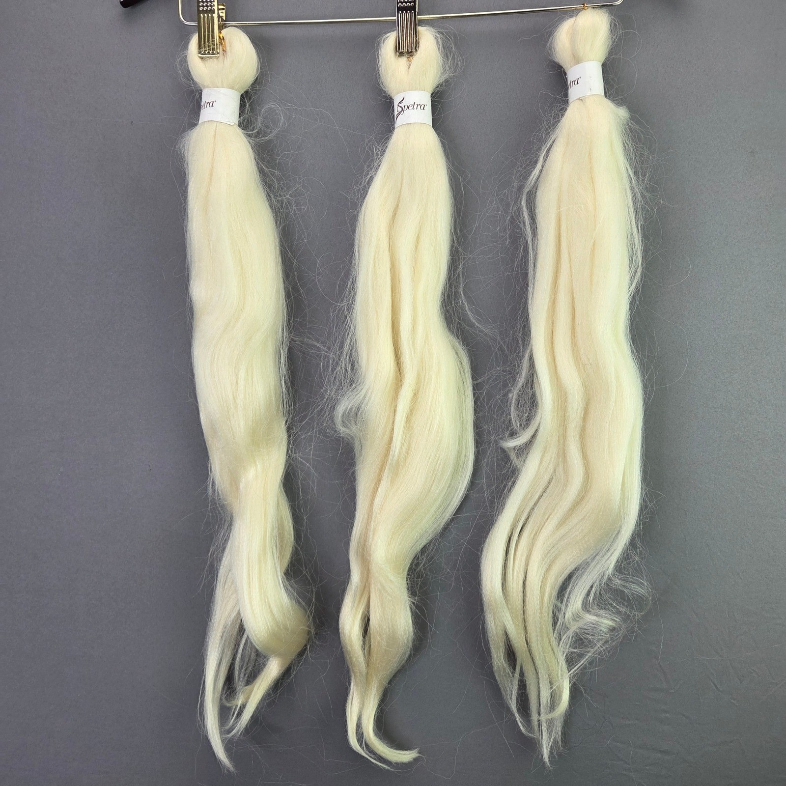 Spetra Braiding Hair Extensions Wavy 25in Platinum Blonde 3 Bundles DIY Y2K