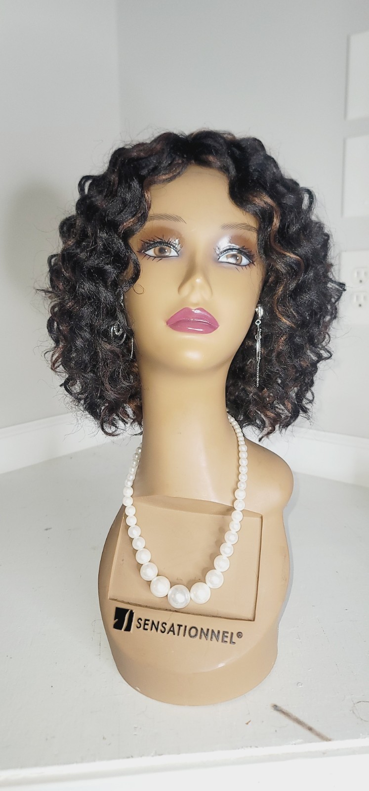 New Handmade Ripple Deep Curl Crochet Wig Color #1b/30/33 ~ SAME DAY SHIPPING