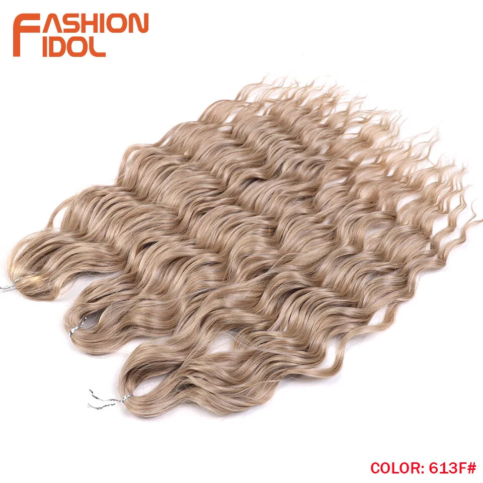 Anna Hair Synthetic Loose Deep Wave Braiding Hair Extensions 24 Inch Water Wave