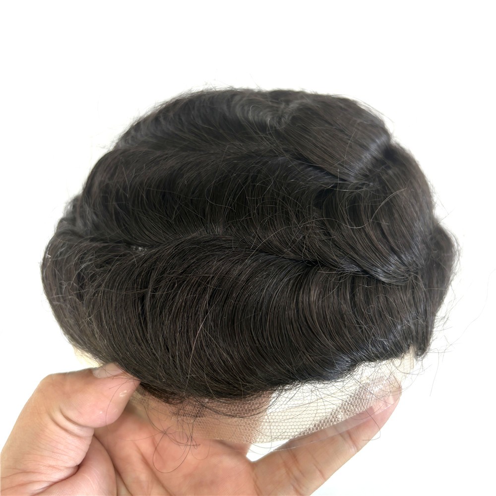 Mens Toupee Hair Replacement System Lace Front Mono Human Hair Pieces Versalite
