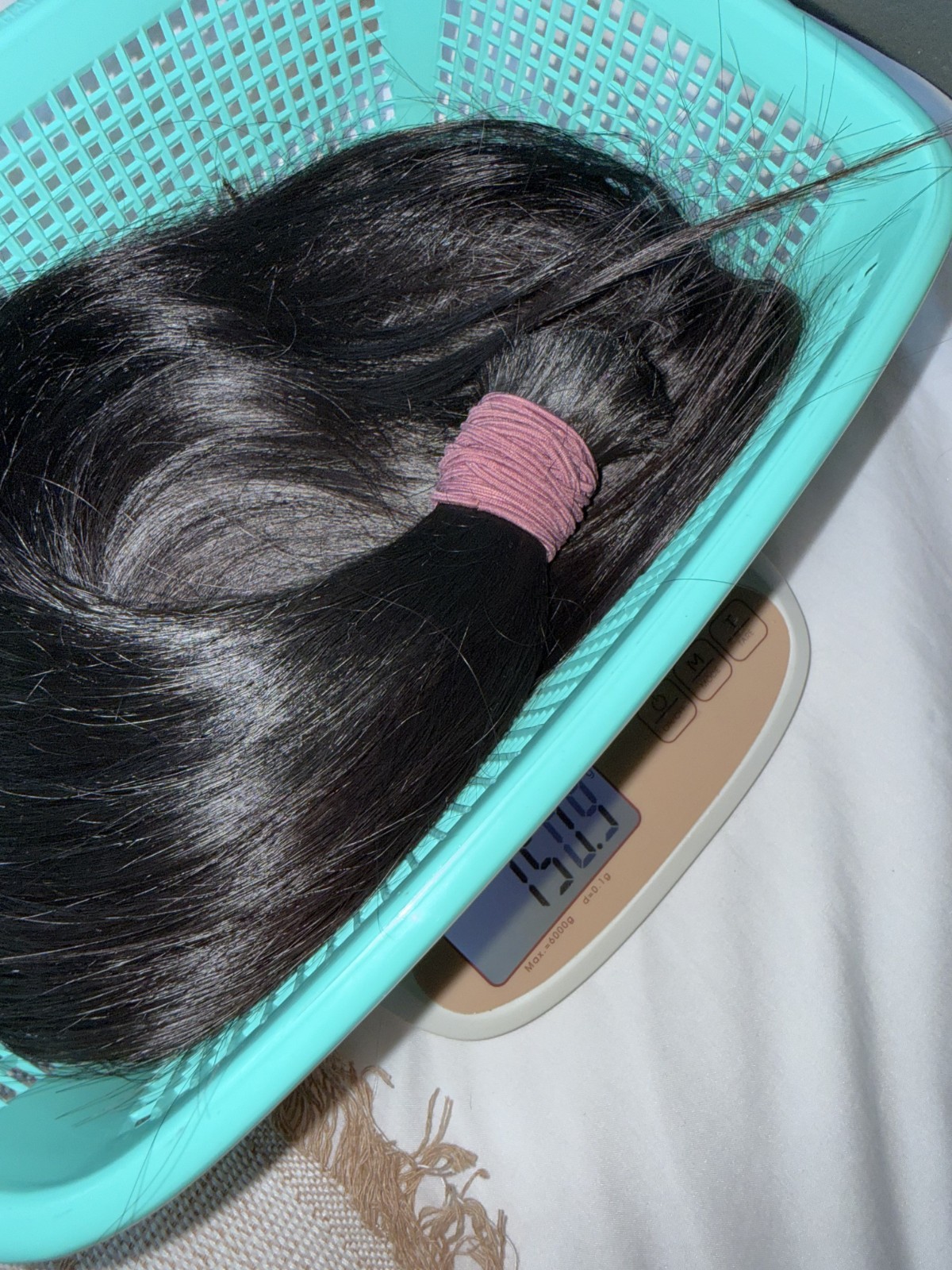 21″ 150g Thick Real Human Hair Ponytail Natural Black Brown Black A129