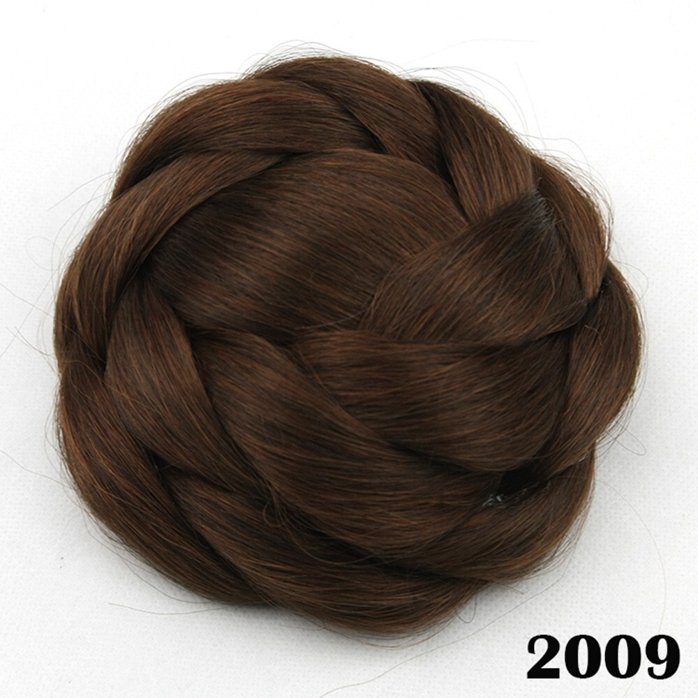 Twisted Braided Bun for Women Girls Clip In Hair Pieces Updo Cover Chignon Donut