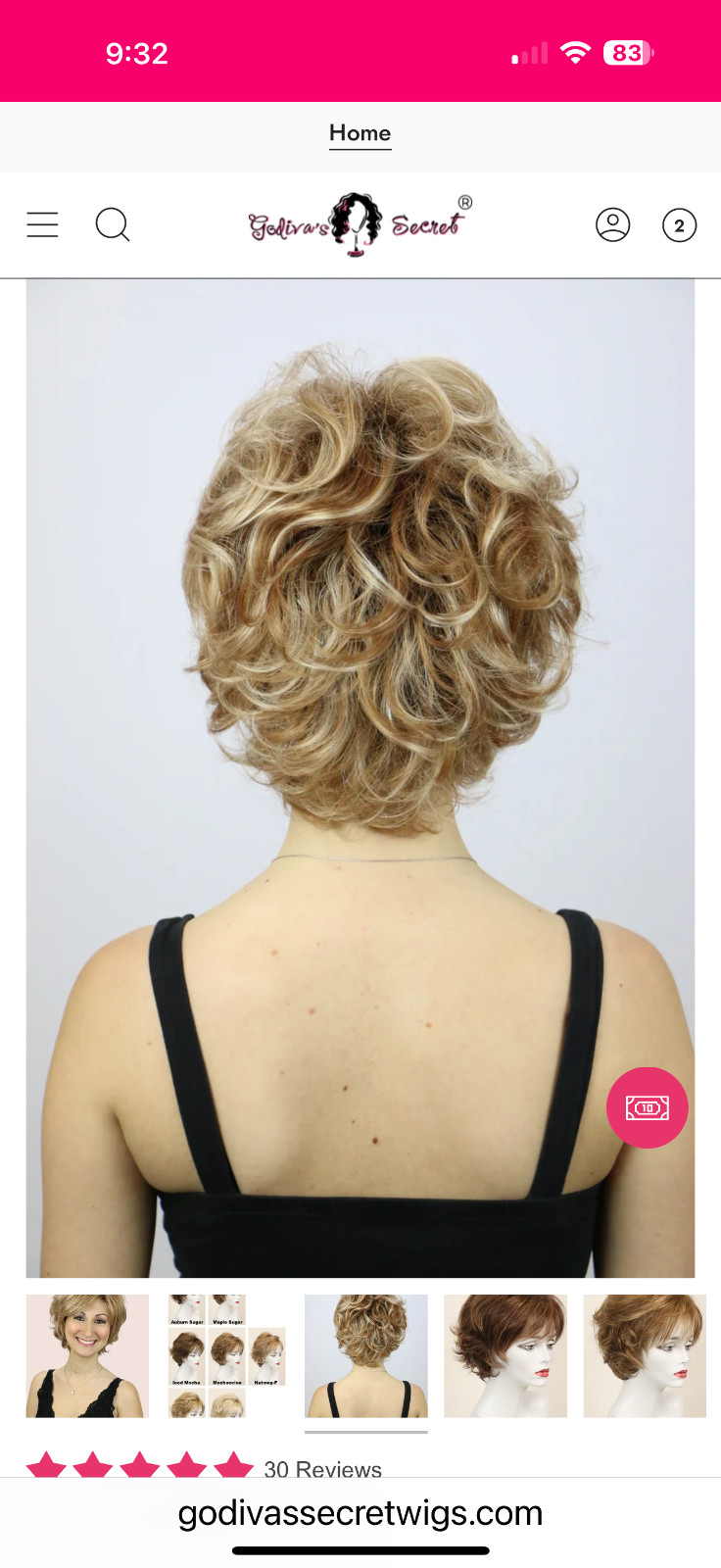 Godiva’s Secret Wigs “Nina” Mochaccino-R