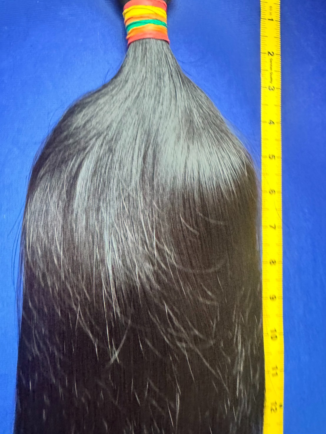 1483 Real Human Hair Ponytail 16” 115g – Soft Straight, Clean Cut