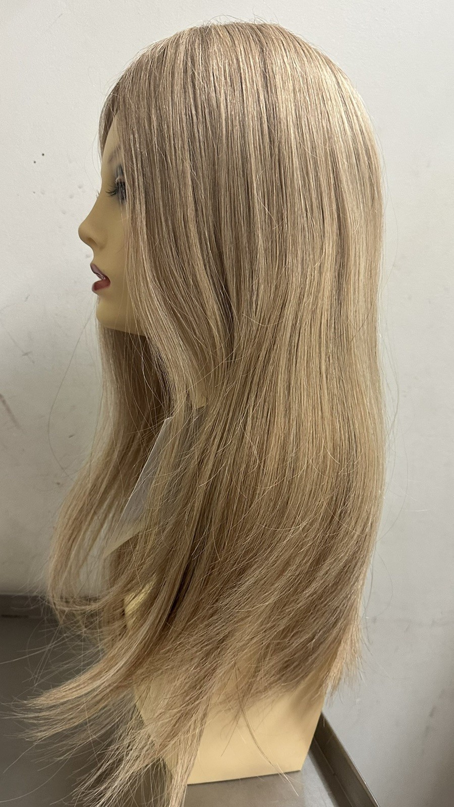 RAQUEL WELCH TOPPER-16″TOP BILLING-14/25SSHoneGingerHumanHairMonoTopBASE8.5″X10″
