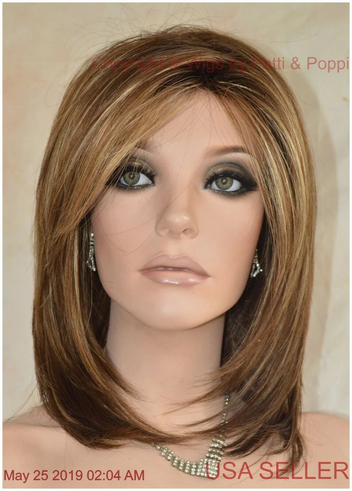 JACKSON NORIKO WIG BROWN MEDIUM LENGTH *STUNNING SEDUCTIVE *ICED MOCHA R-1
