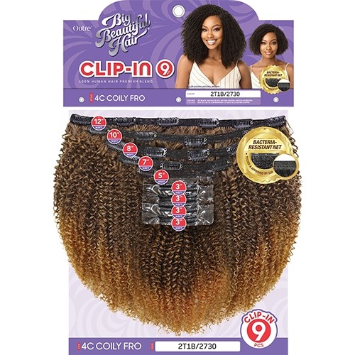 Big Beautiful Hair Clip-In – 4C – Coily Fro 10″