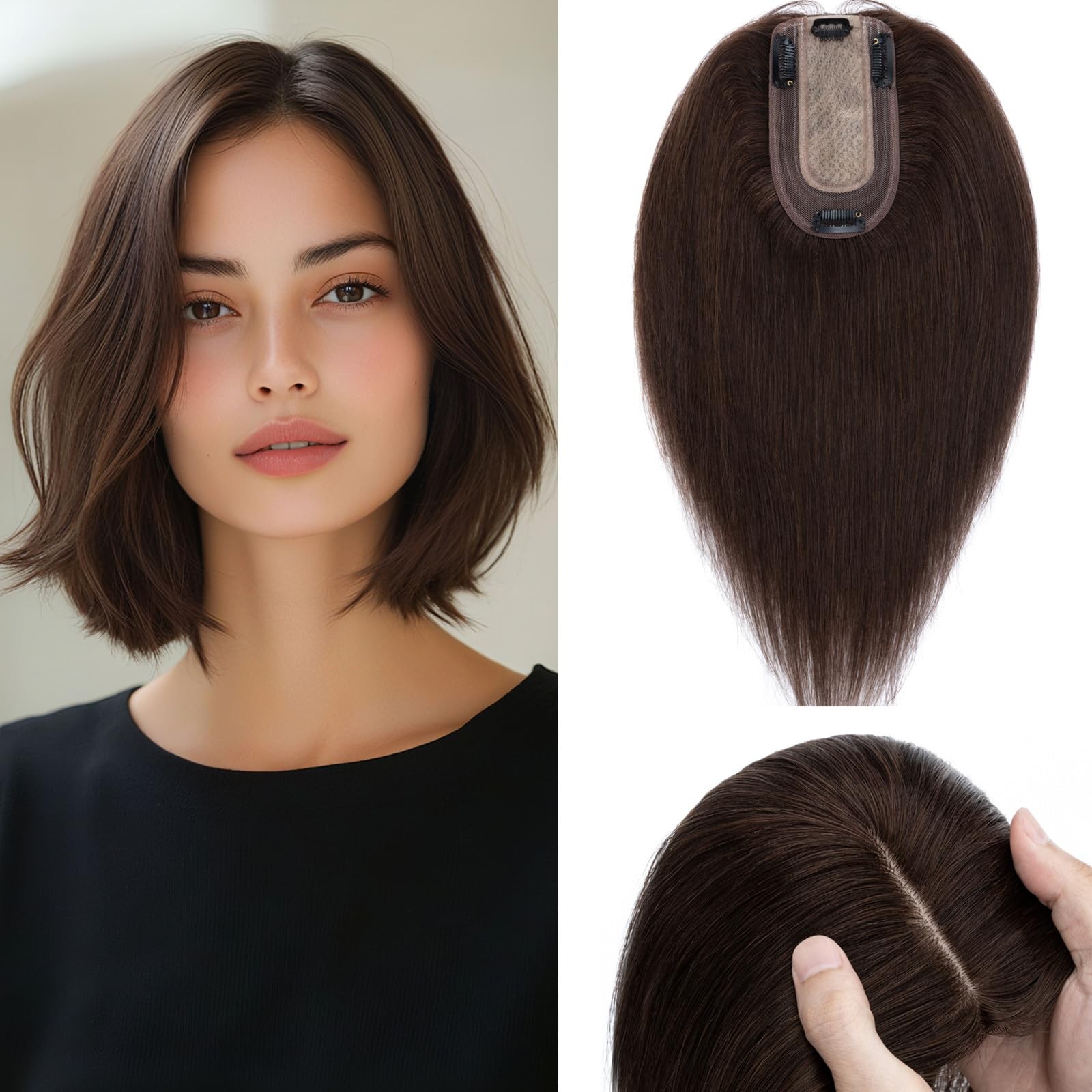 Rich Choices Hair Toppers For Women Real Human Hair No Bangs 100 Human Remy