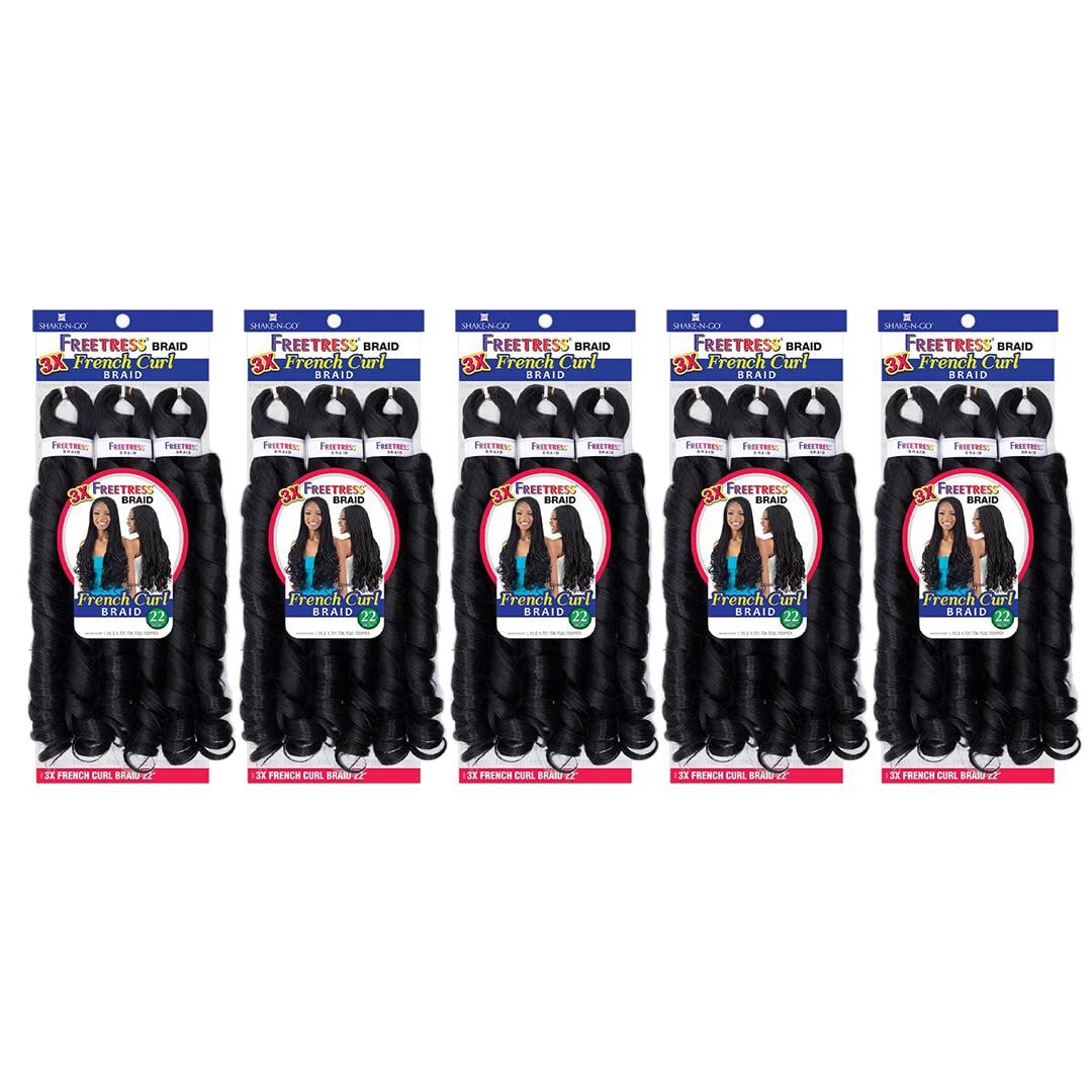 FREETRESS 3X FRENCH CURL BRAID 22″