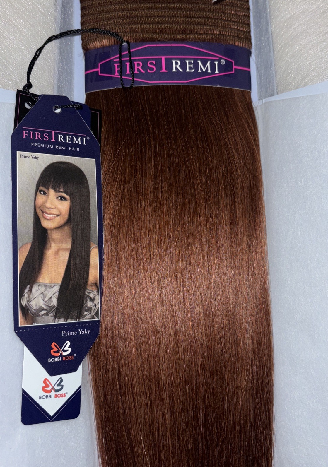 BOBBI BOSS First Remi Premium Human Hair, Prime Yaky Remi 10″ • 33, NEW