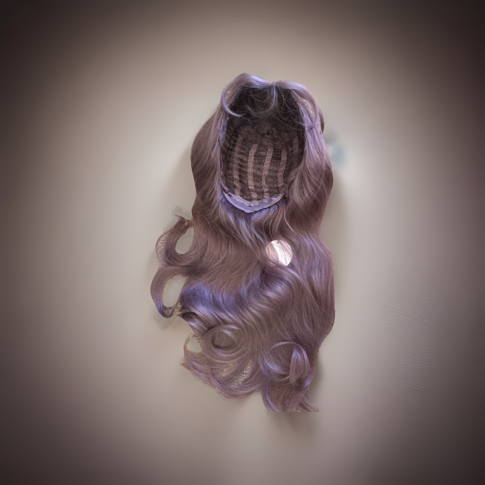 Long Wavy Ash Brown Synthetic Wig Classic Cap Layered Women 21-30in