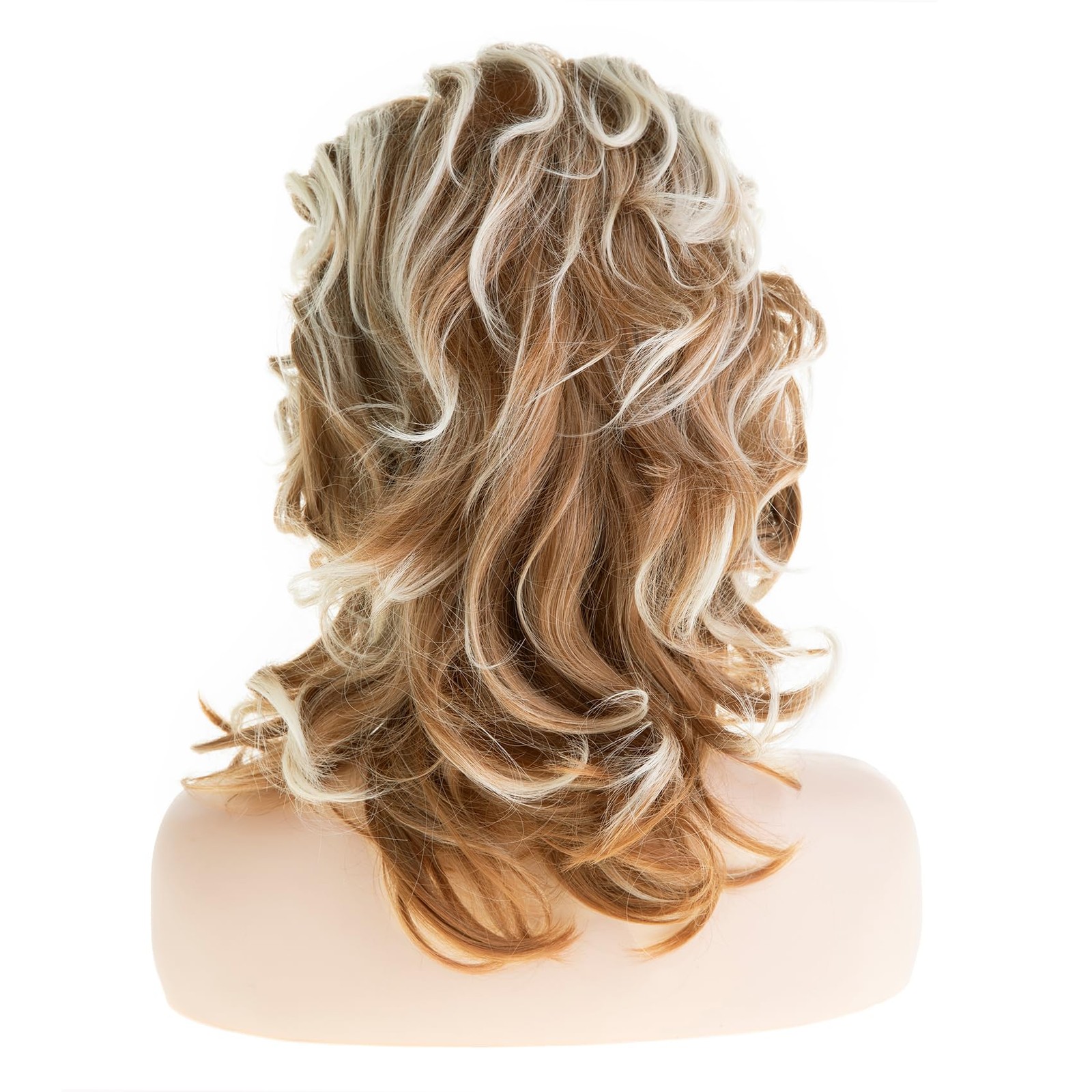 Long Wavy Fluffy Wigs for Women Synthetic Party Halloween Cosplay Wig,Mixed B…