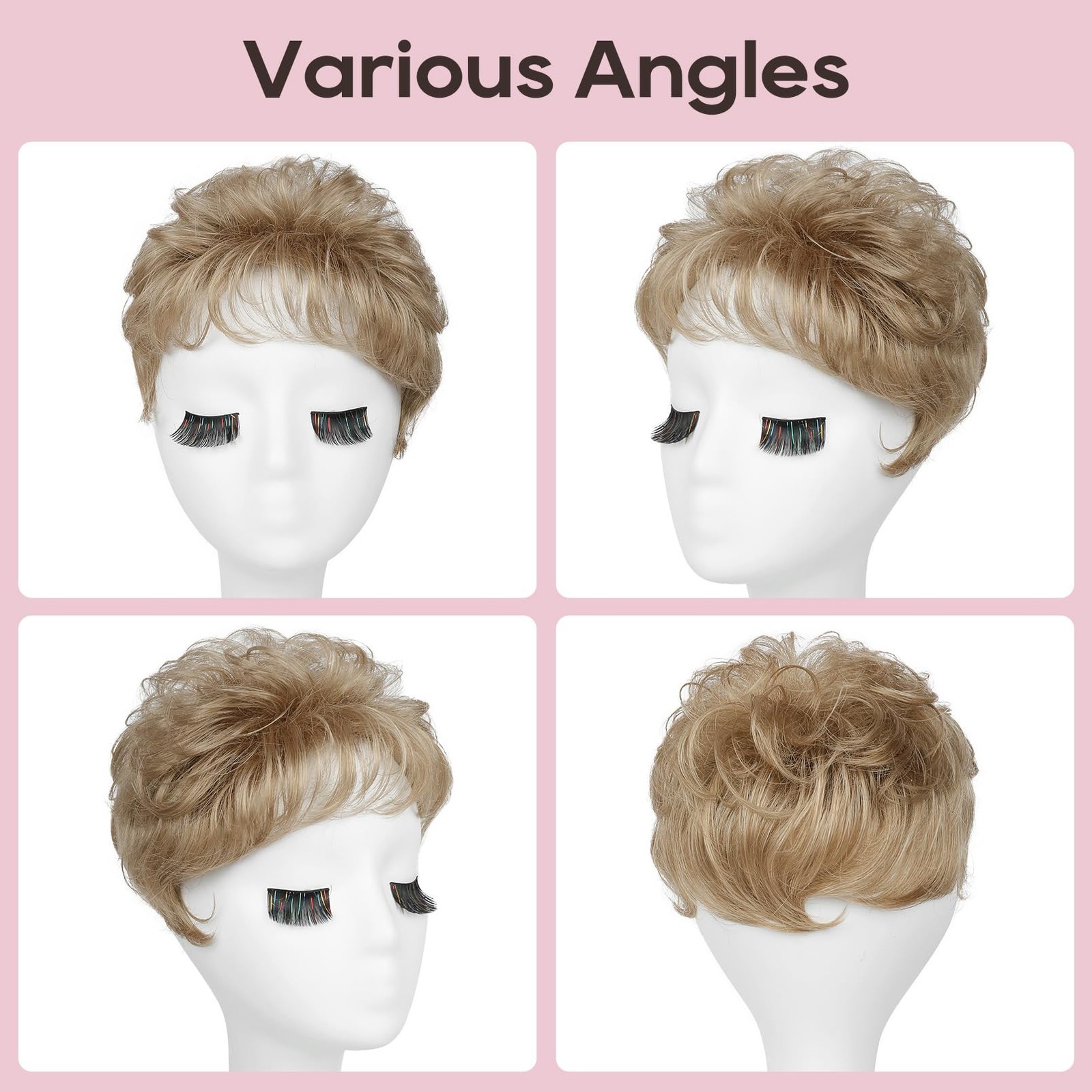 REECHO Hair Topper, Short Wiglet Hair Topper for Women with Thinning Large Co…