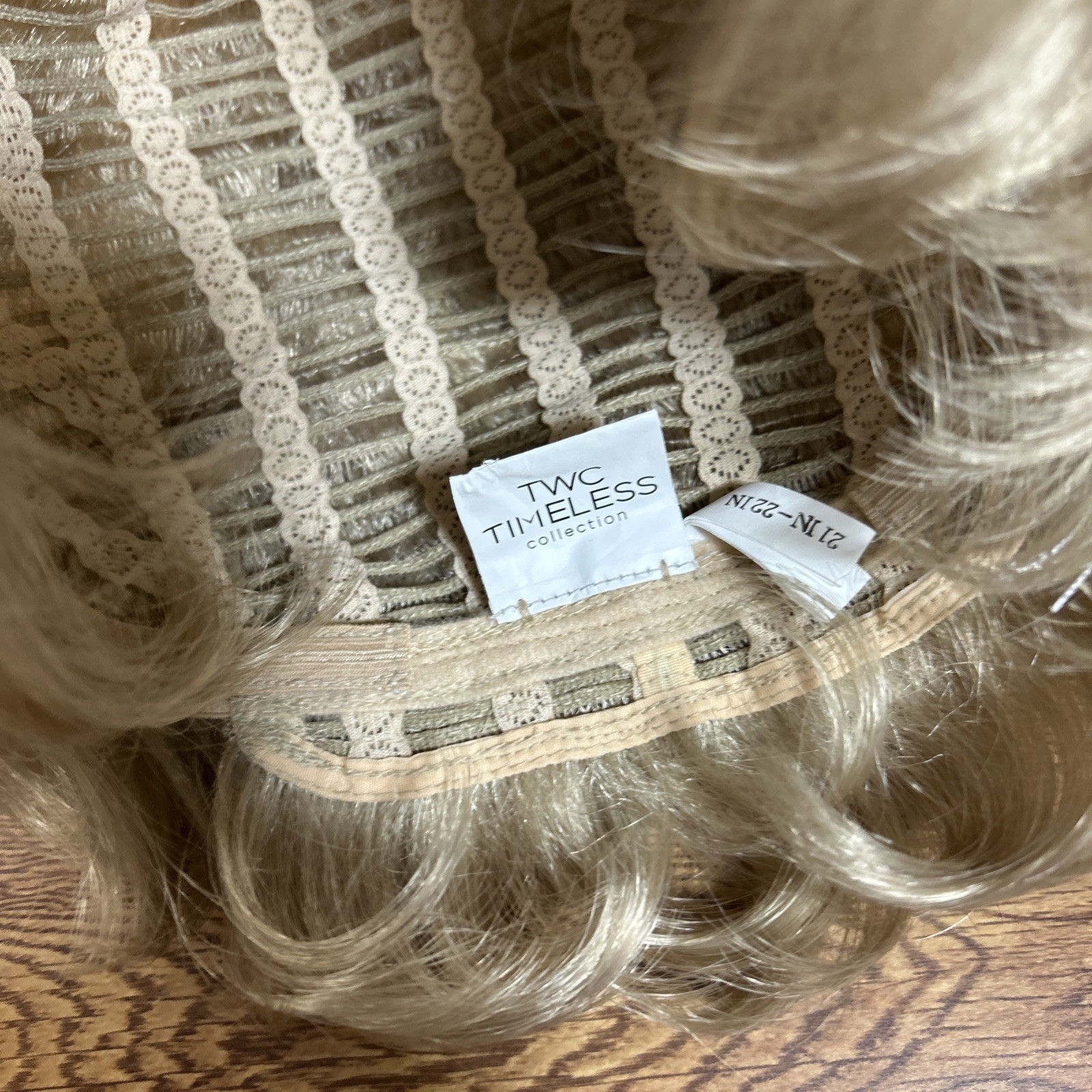 Synthetic wig golden blonde Pixie 21in-22in. Timeless Collection EUC