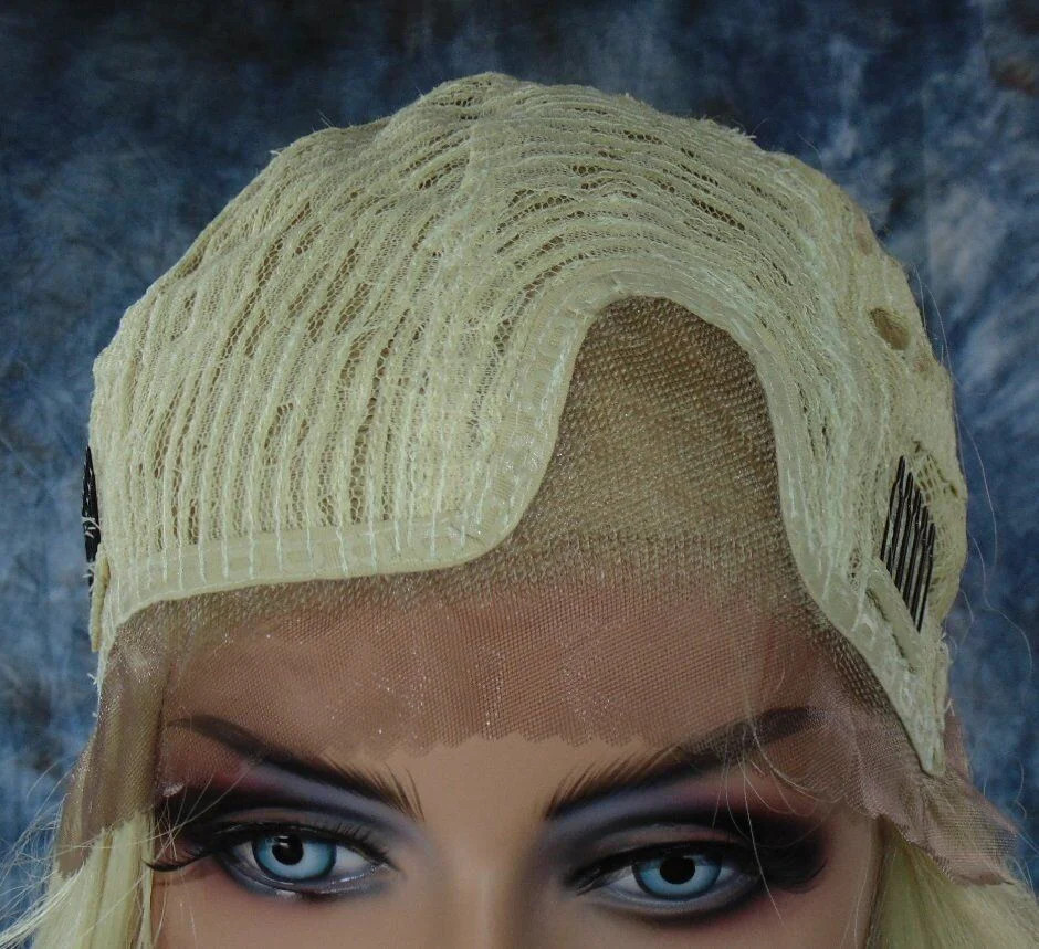 Long CLR #60 white/grey Lace Front Wig FLOWING SOFT WAVES US SELL 359