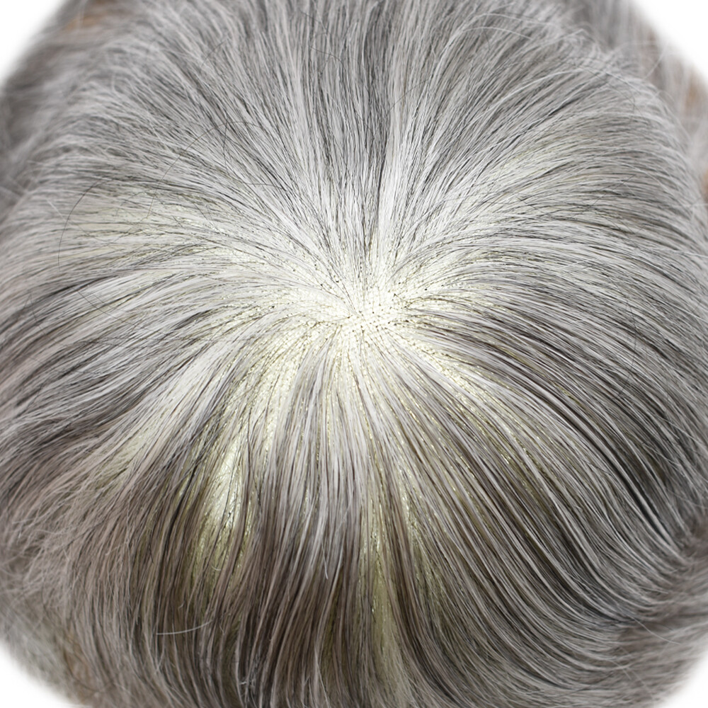 Mens Toupee French Lace Poly PU Hairpieces Wig Remy Human Hair Systems AUSTRALIA