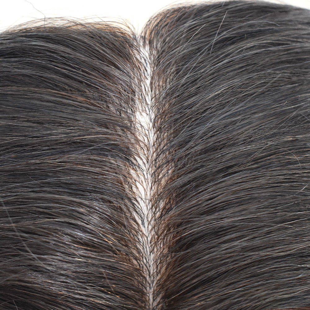 USMens Hair Replacement System Full Poly Thin Skin Toupee Units Human Hair Piece