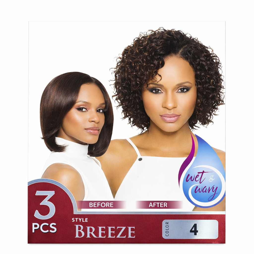 Outre Velvet Remi Wet & Wavy Human Hair Weave 3 PCS Set Aqua Breeze & Tropical