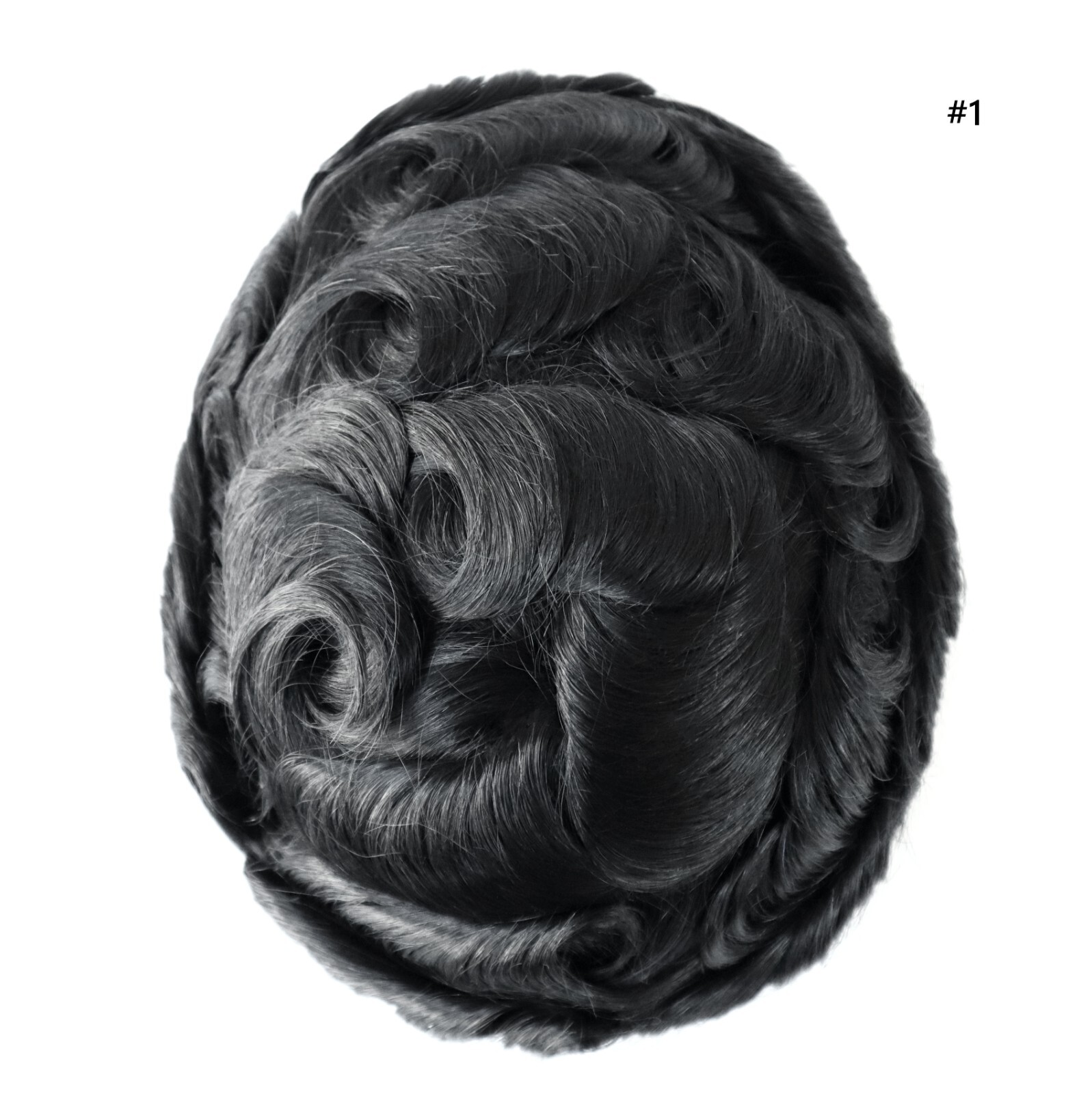 Mens Toupee Hair Replacement System Fine Mono Poly Gauze Human Hair Pieces Ares