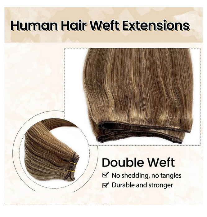 Seamless Thin 24″ Russian Virgin Remy Genius 100% Remy Human Hair Weft Hair 100g