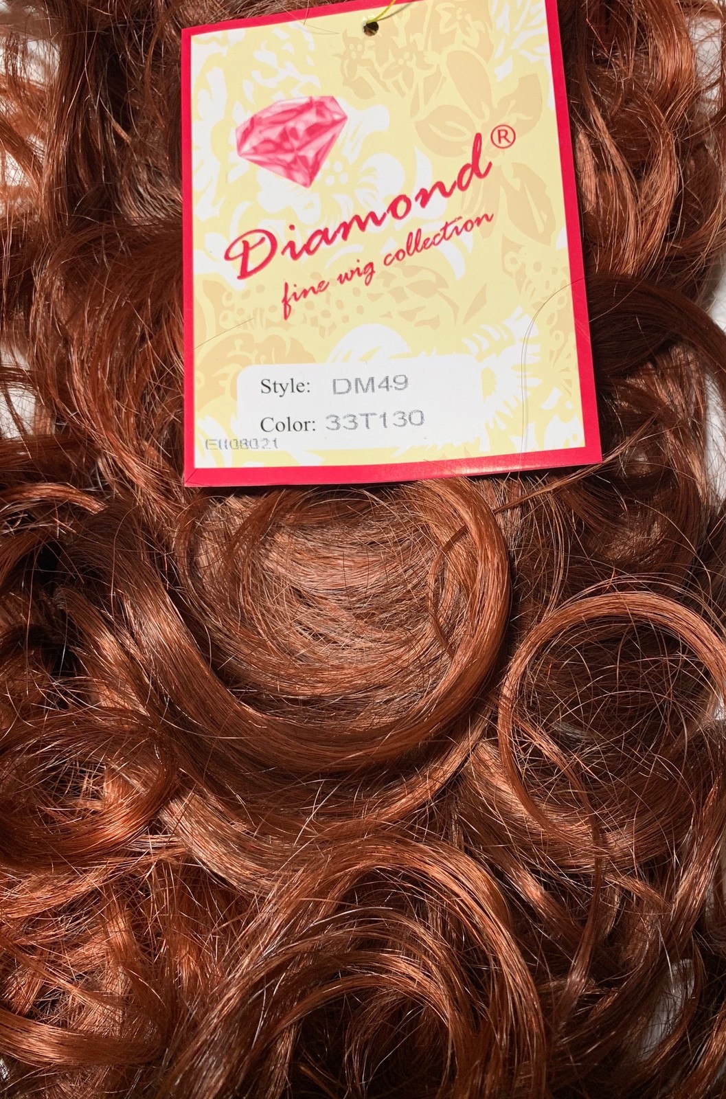 DM49 DIAMOND Curly Hair on 2 Bendable Wires UP-DO WEDDING Blonde Brown Red Black
