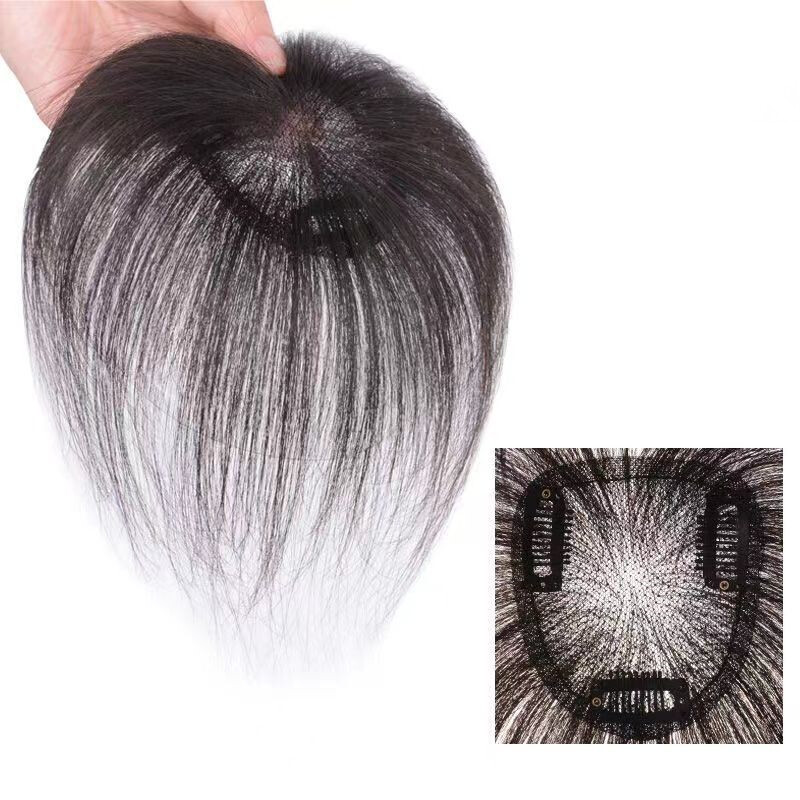 100% Human Hair Toupee Clip in Topper Hairpieces BreathTop Hair Pieces for Women