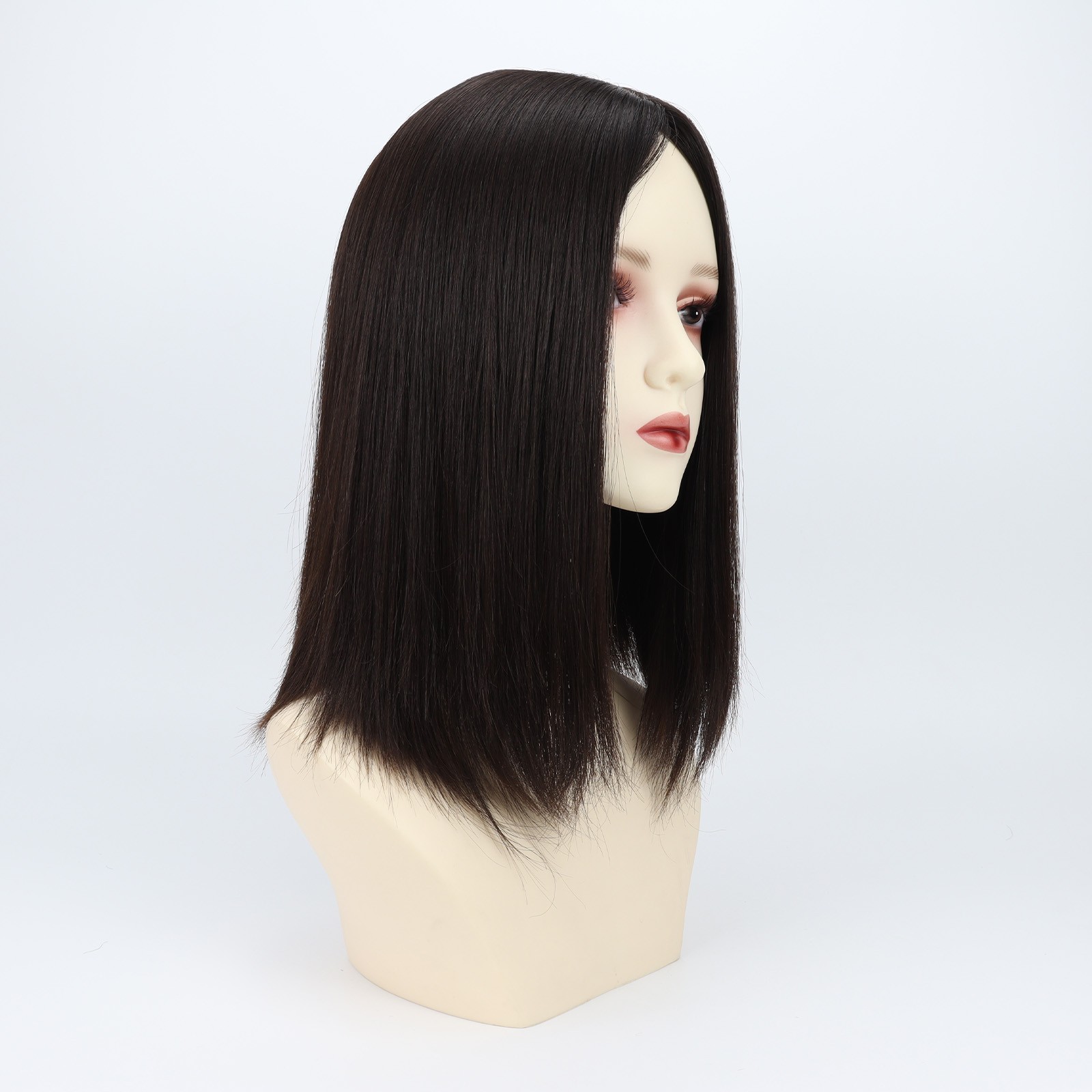 Woman Real Human Hair Jewish Wig Silk Base Sheitel Hand Tied Silk Top Kosher Wig
