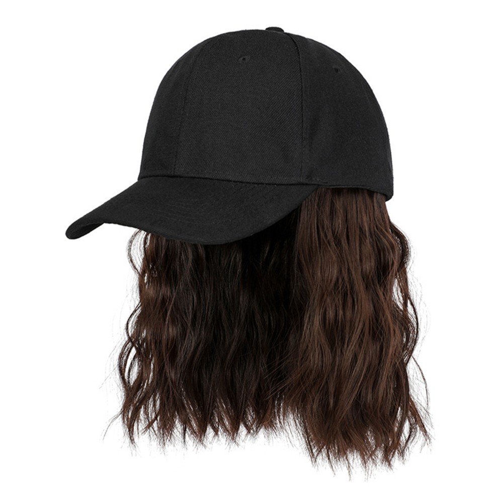 Women Baseball Cap Hat Wig Hairpiece with Short Curly Casual Daily Wear Dating