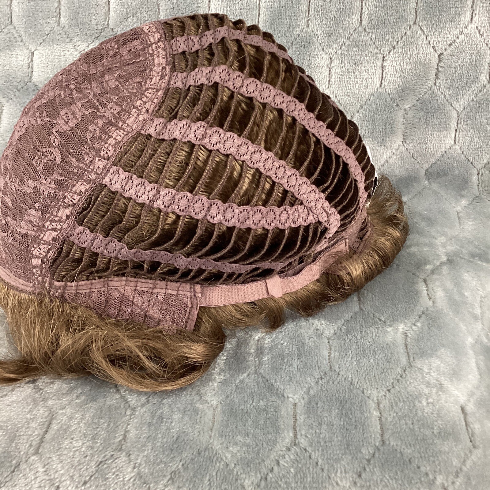 Aspen Wig Women’s Short Golden Brown Curls Waves Synthetic Fibers Messy Curls